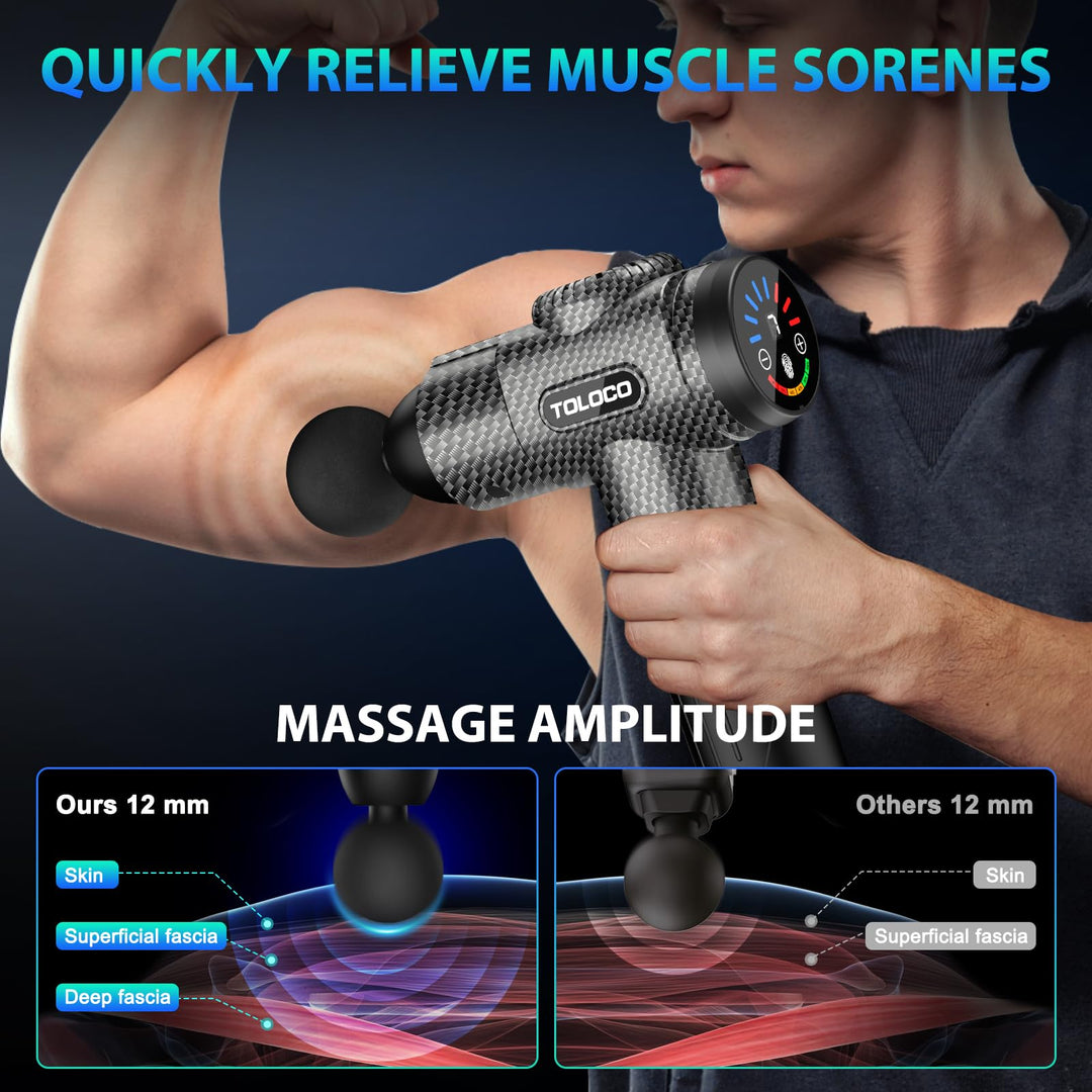 TOLOCO Massage Gun, Carbon