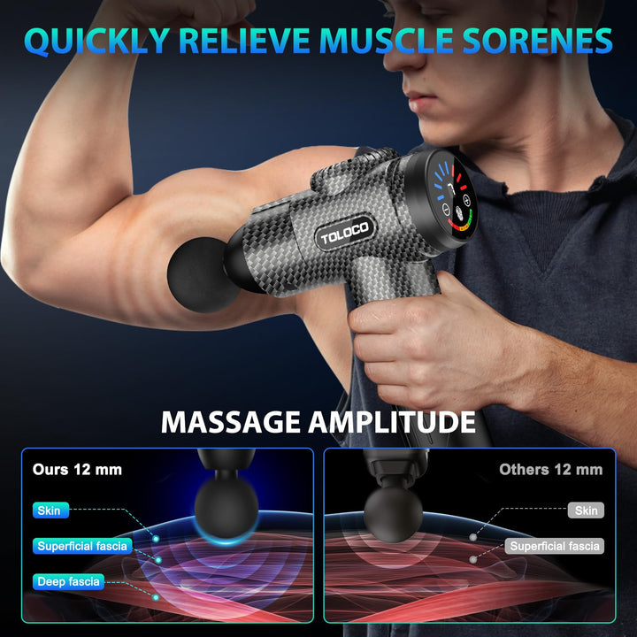 TOLOCO Massage Gun, Carbon