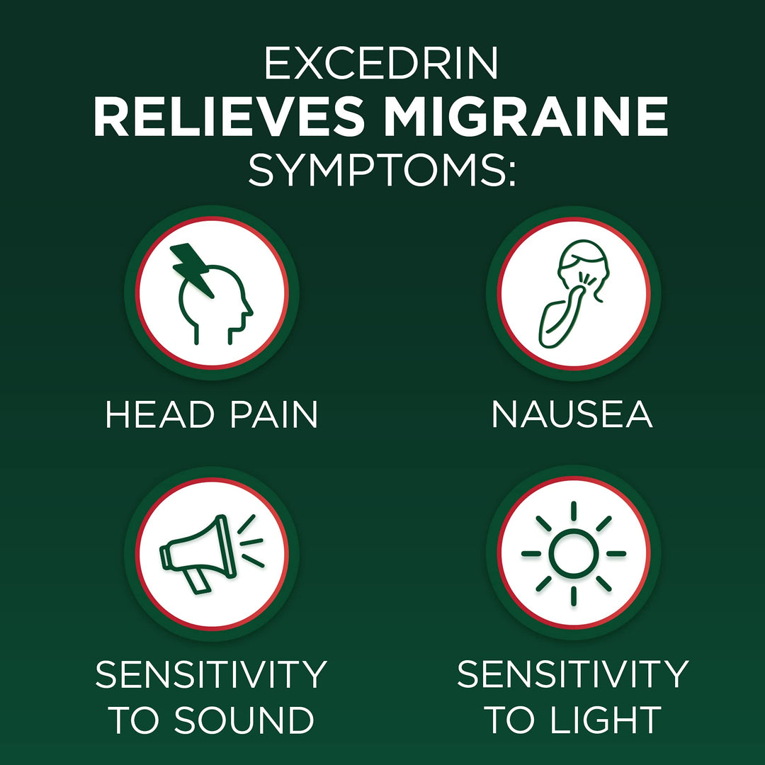 Excedrin Migraine Relief Caplets, 24 Count