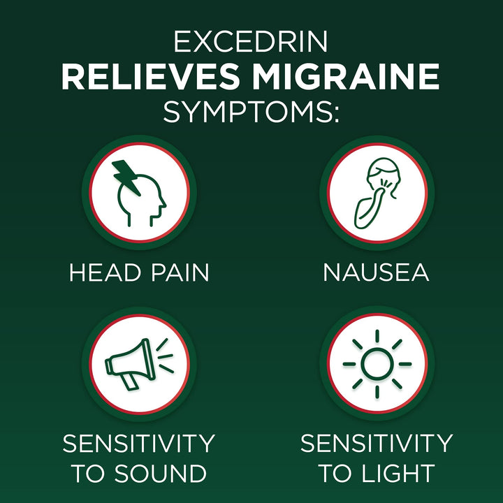 Excedrin Migraine Relief Caplets, 24 Count