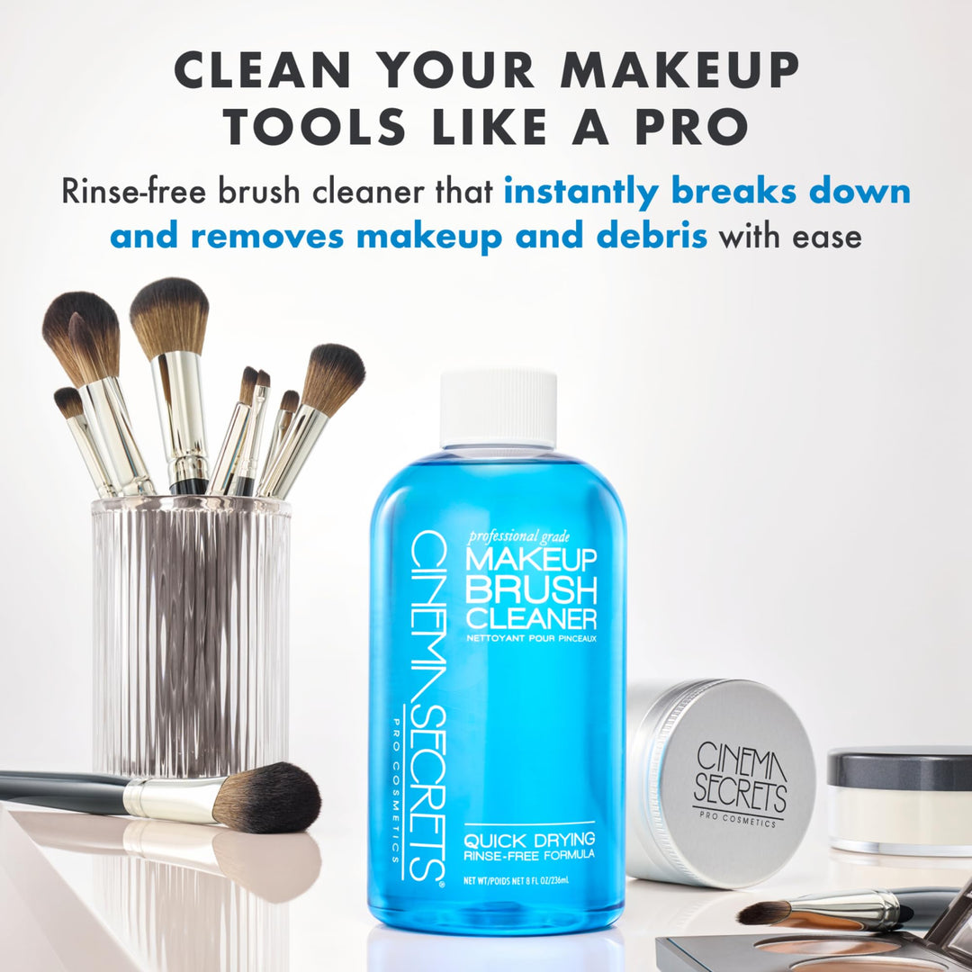 CINEMA SECRETS Makeup Brush Cleaner Spray, Blue Vanilla, 6 fl oz