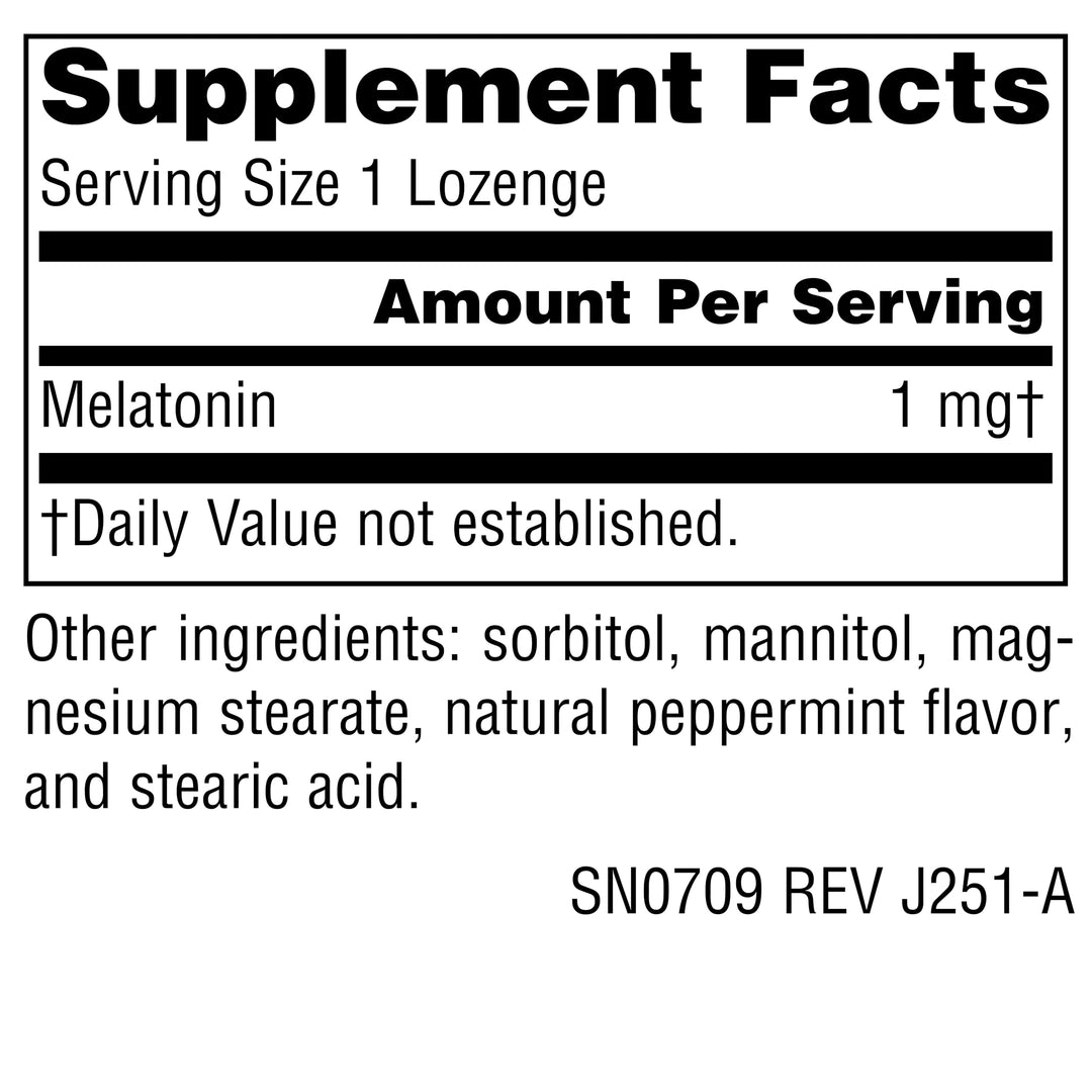 Source Naturals Melatonin, Peppermint, 1 mg, 100 Count