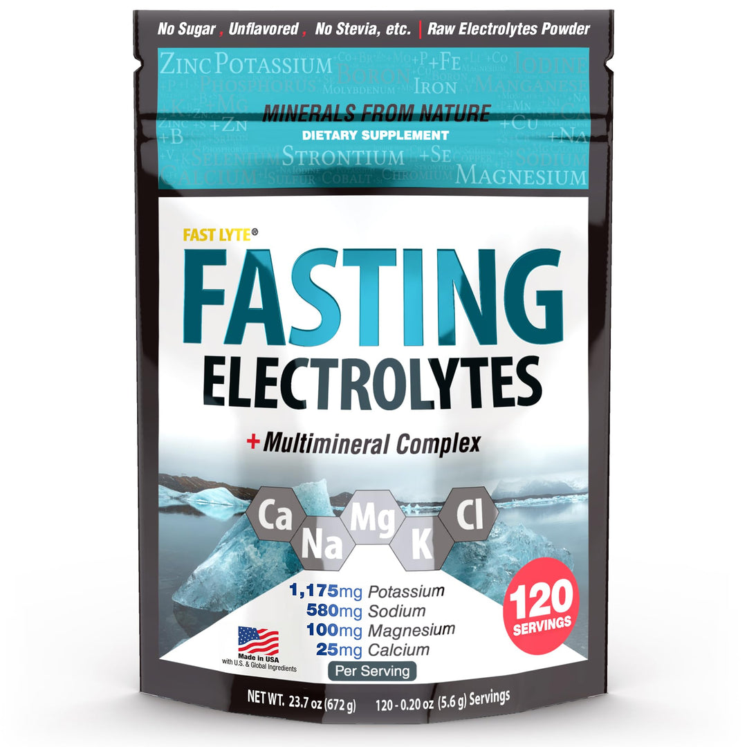 FAST LYTE Fasting Electrolyte Supplement Powder, Unflavored