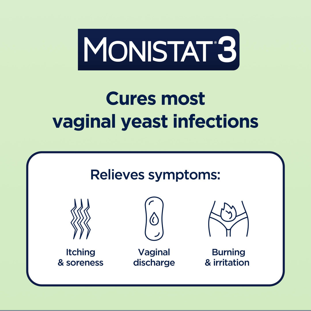 Monistat 3-Dose Yeast Infection Treatment, 3 Count