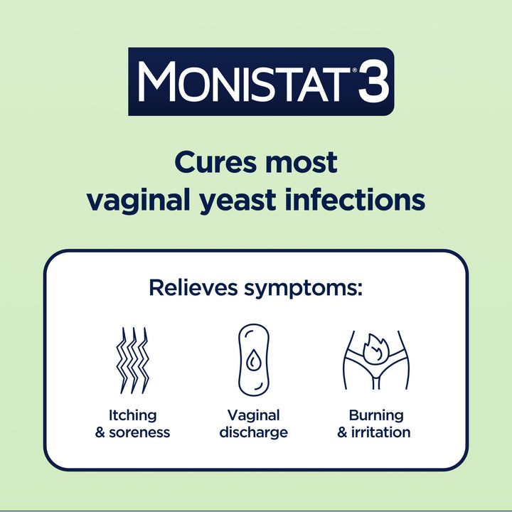 Monistat 3-Dose Yeast Infection Treatment, 3 Count