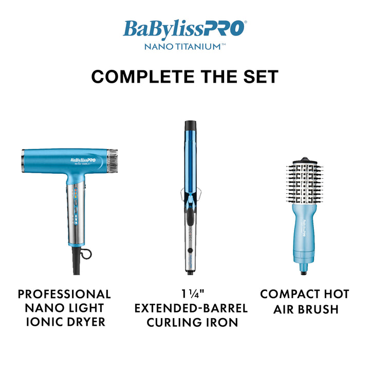 BaBylissPRO Nano Titanium Ionic Flat Iron Hair Straightener, 1/4 in