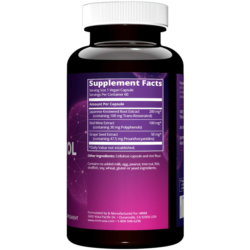 MRM Resveratrol 100 mg, 60 Count