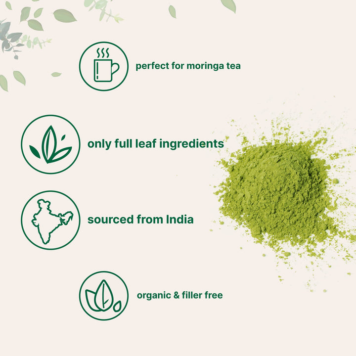 Micro Ingredients Organic Moringa Oleifera Leaf Powder, 2 lb