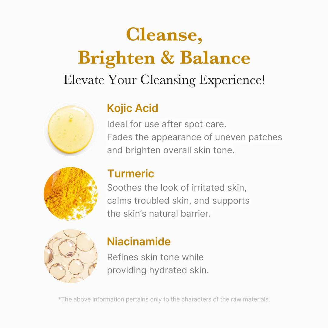 medicube Kojic Acid Turmeric Whip Facial Cleanser