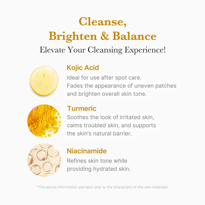 medicube Kojic Acid Turmeric Whip Facial Cleanser