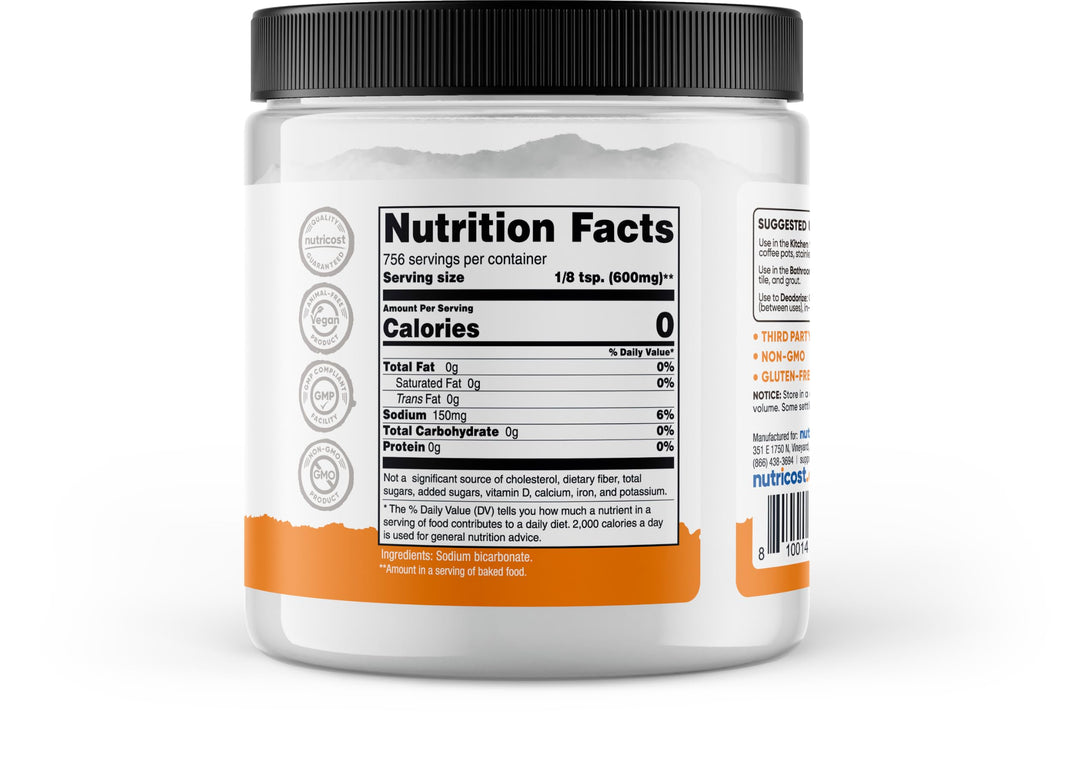 Nutricost Pantry Baking Soda, 1 lb