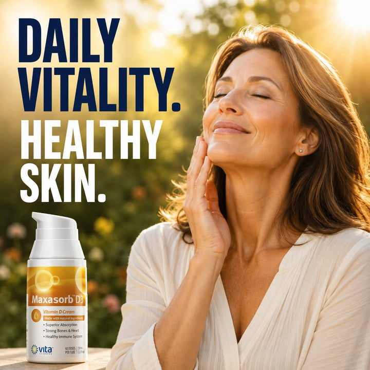 Vita Sciences Maxasorb Vitamin D3 Cream, Topical Formula, 1.7 oz