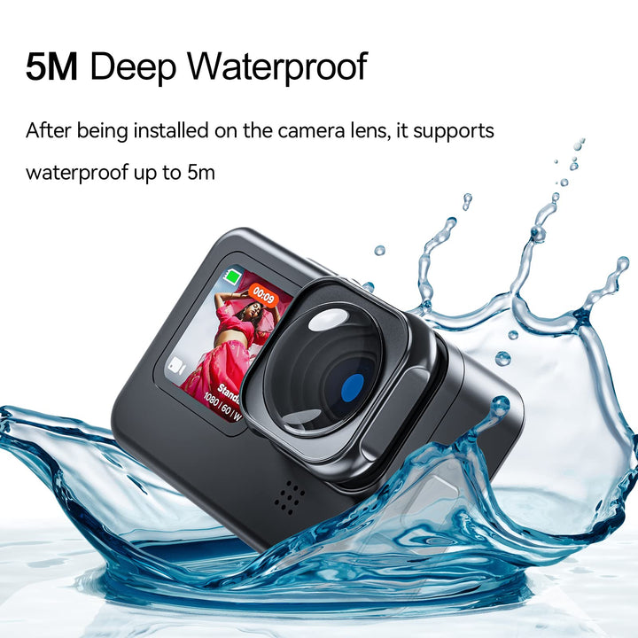 TELESIN Max Lens Mod, Replacement Lens for GoPro Hero 11, 10, 9