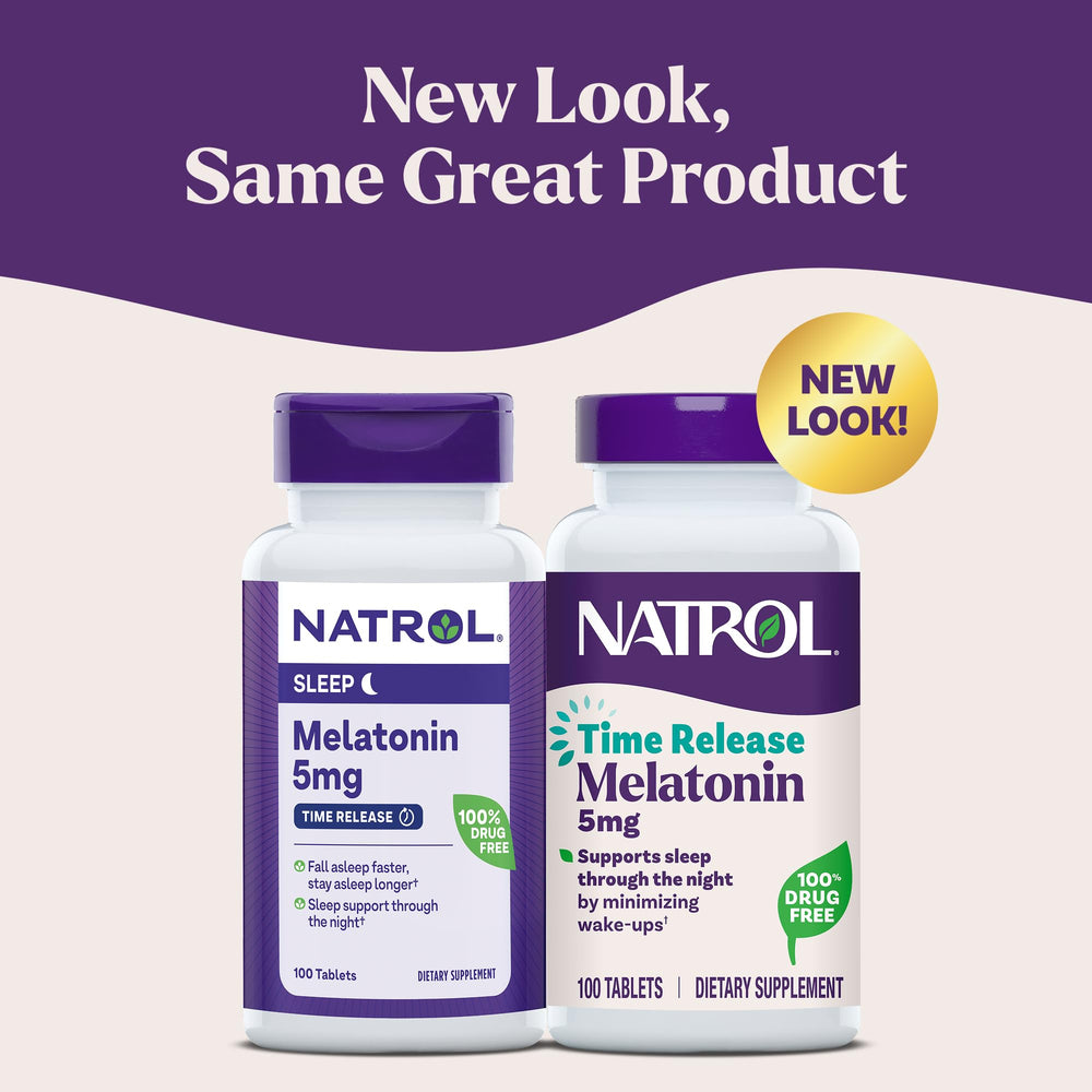 Natrol Melatonin Time Release, 5 mg, 100 Count