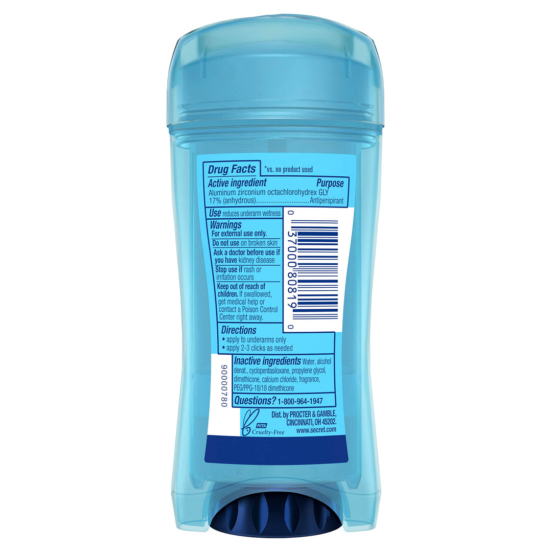 Secret Outlast Antiperspirant & Deodorant Clear Gel, Protecting Powder, 2.7 oz