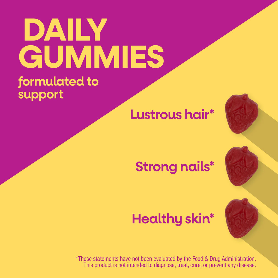 Nature's Way Alive! Premium Hair, Skin & Nails, Strawberry, 60 Count
