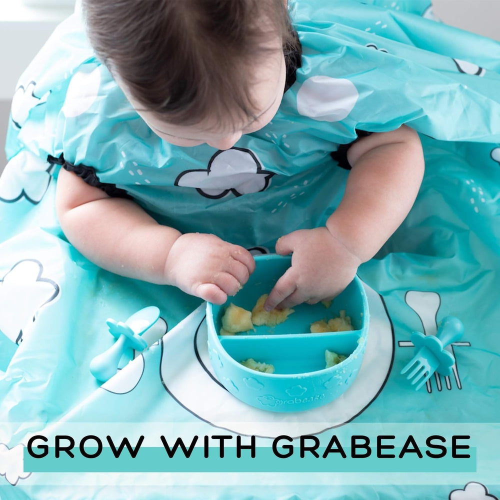 grabease Silicone Baby Bowl, Gray