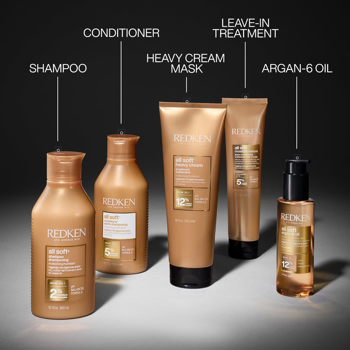 Redken All Soft Conditioner And Conditioner, Dry Or Brittle Hair