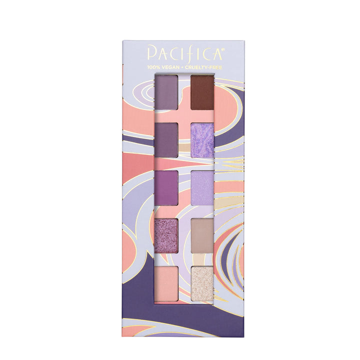 Pacifica Purple Nudes Mineral Eyeshadow Palette, 10 Shades