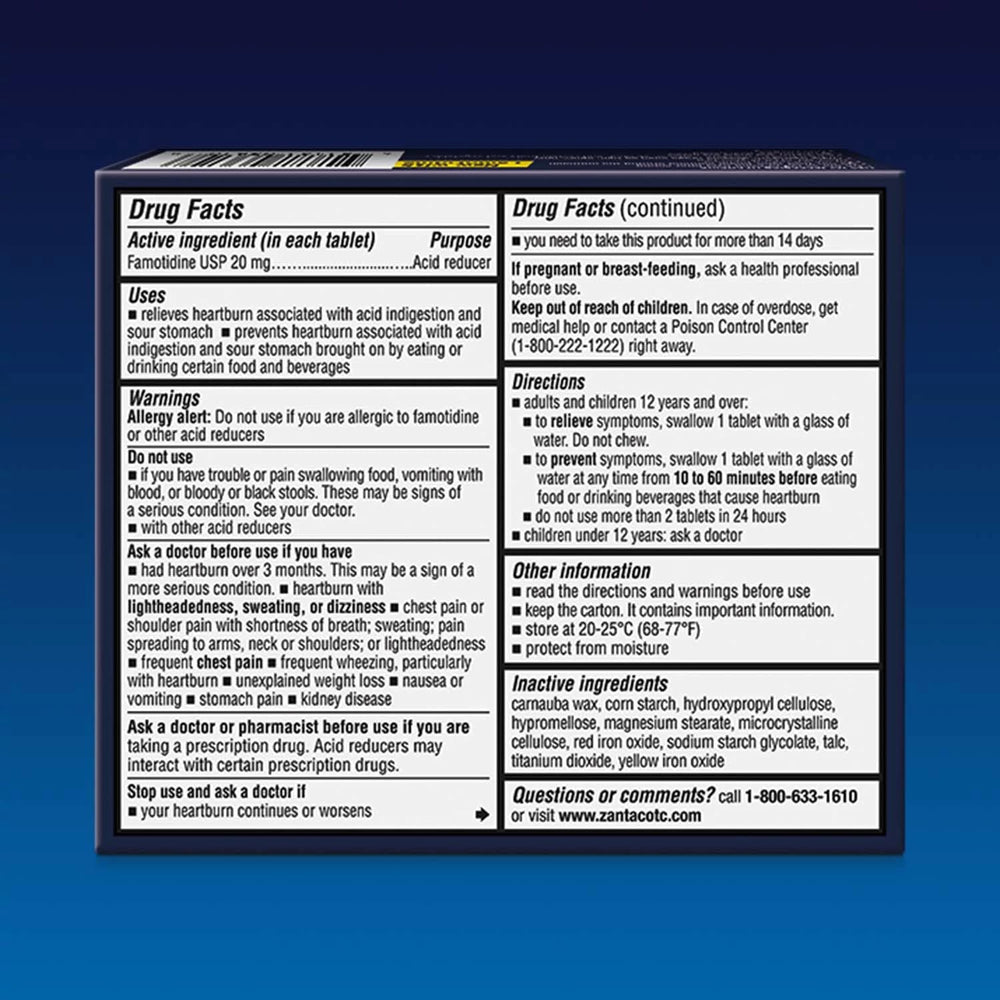 Zantac 360 Maximum Strength Tablets, 20 mg, 50 Count