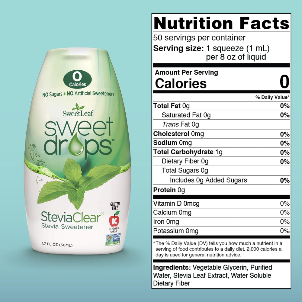 SweetLeaf SteviaClear Liquid Sweetener, 1.7 fl oz