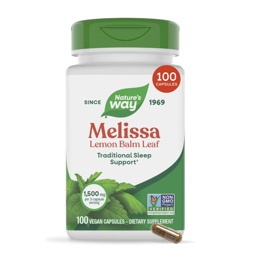 Nature's Way Melissa-Lemon Balm Leaf, 100 Count