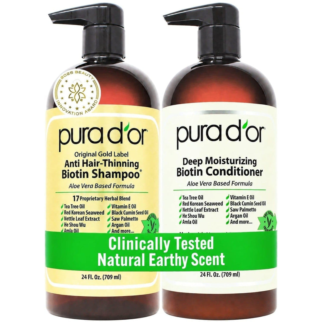 PURA D'OR Biotin Deep Moisturizing Conditioner, 16 fl oz