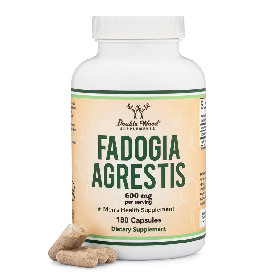 Double Wood Supplements Fadogia Agrestis, 600 mg, 180 Count