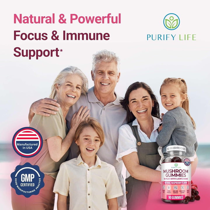 Purify Life Mushroom Complex Gummies, 90 Count