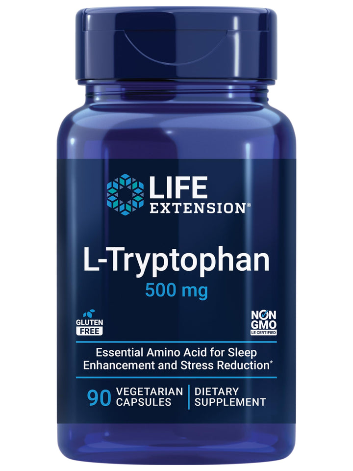 Life Extension L-Tryptophan, 500 mg, 90 Count