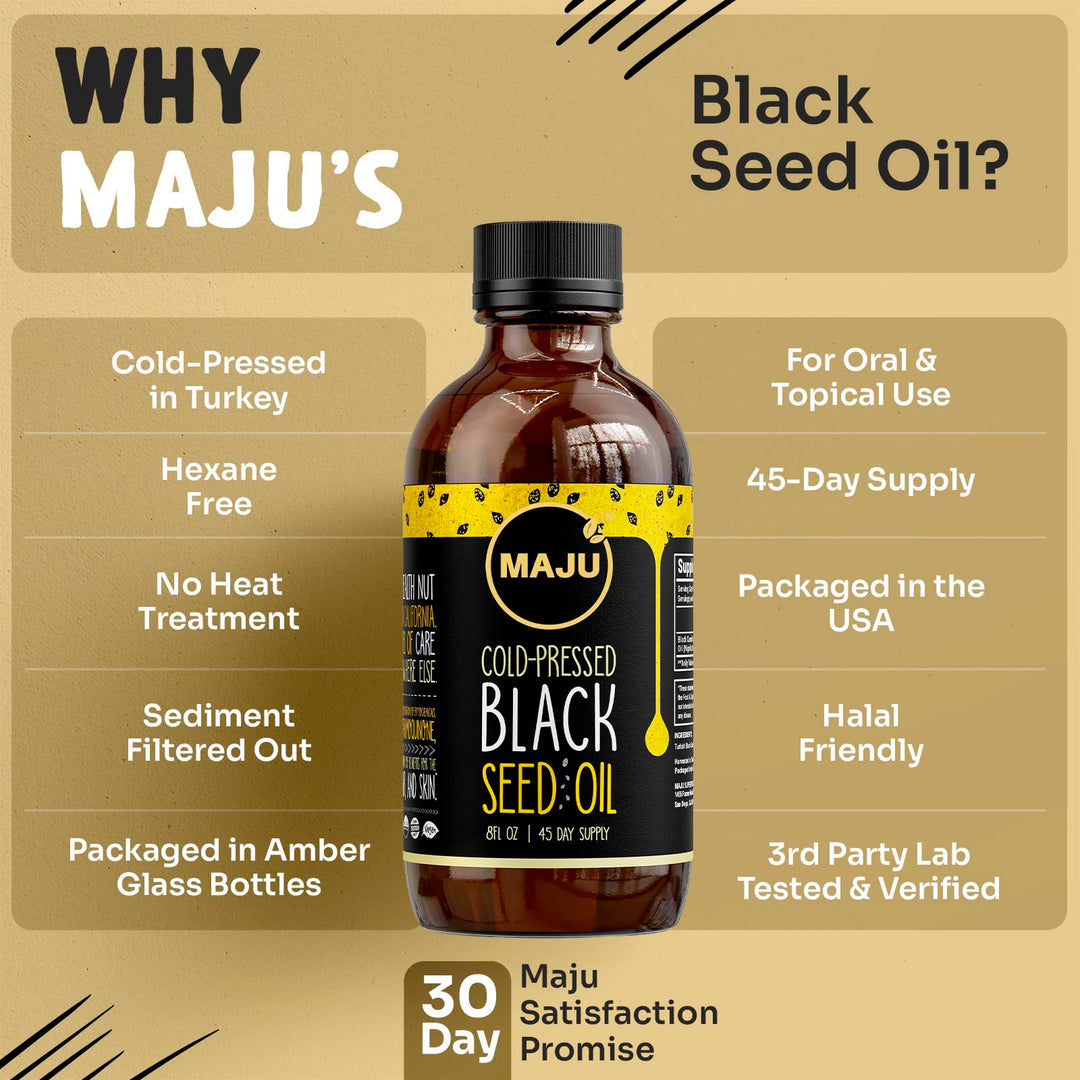 Maju Superfoods Black Seed Oil, 8 oz