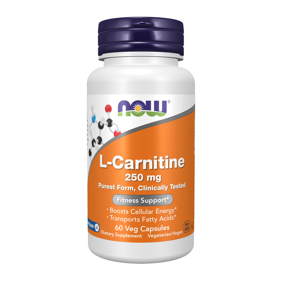 NOW L-Carnitine 250 mg, 60 Count