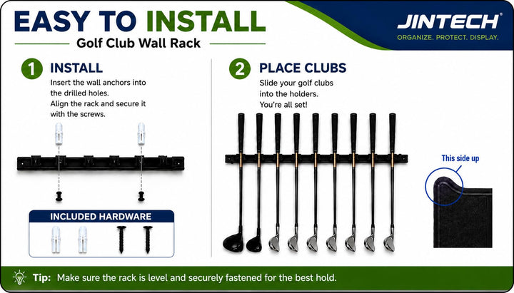 Generic Golf Club Holders, Black and Gray, 10 Count