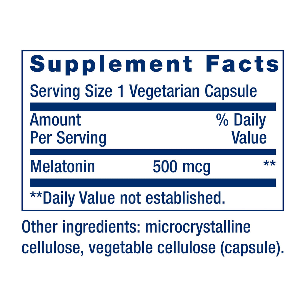 Life Extension Melatonin, 500 mcg, 200 Count
