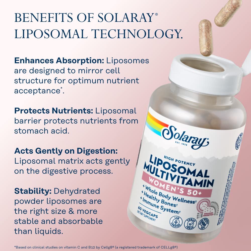 SOLARAY Liposomal Multivitamin, 120 Count