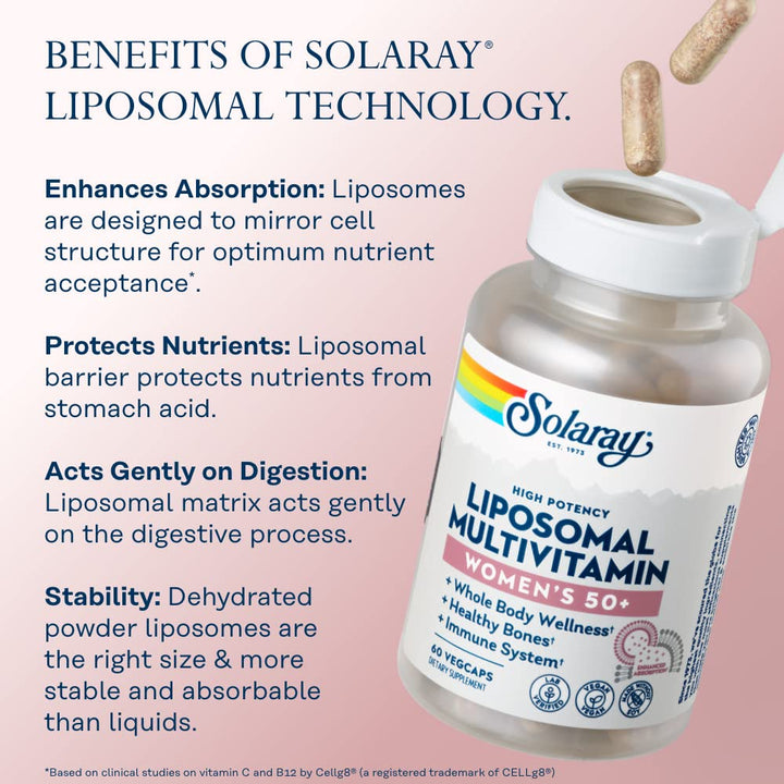 SOLARAY Liposomal Multivitamin, 120 Count