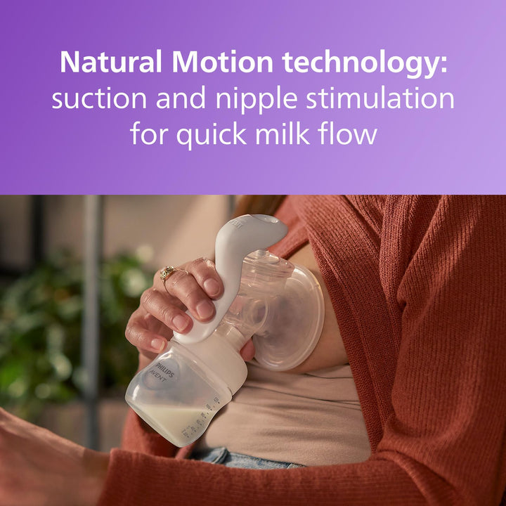 Philips Avent Manual Breast Pump, Transparent, 4 oz