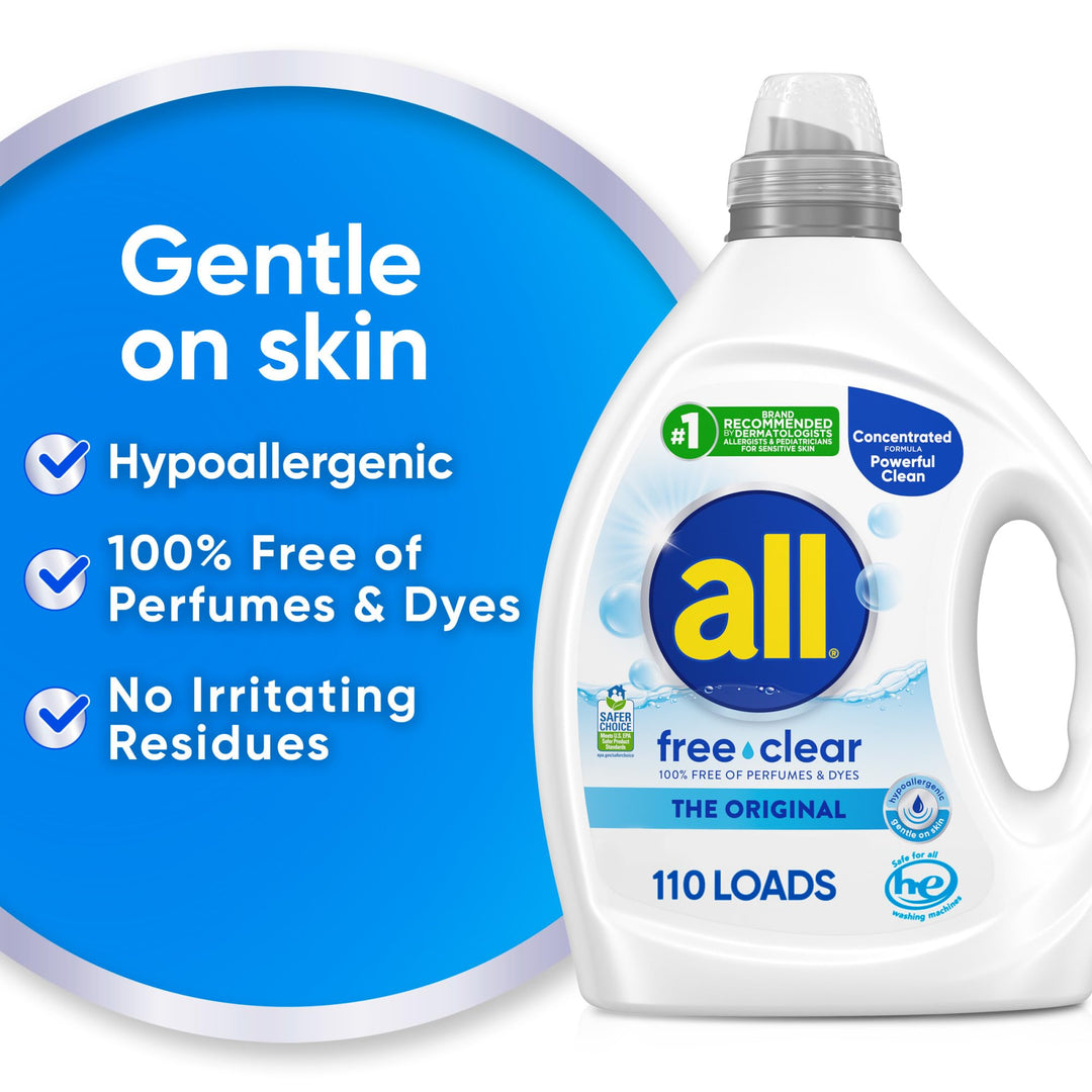 All Free Clear Laundry Detergent, Original, 82.5 oz