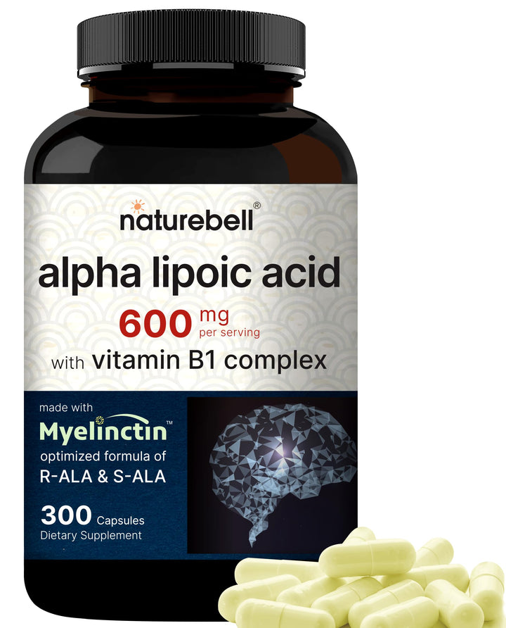 NatureBell Alpha Lipoic Acid Complex, 600 mg, 300 Count