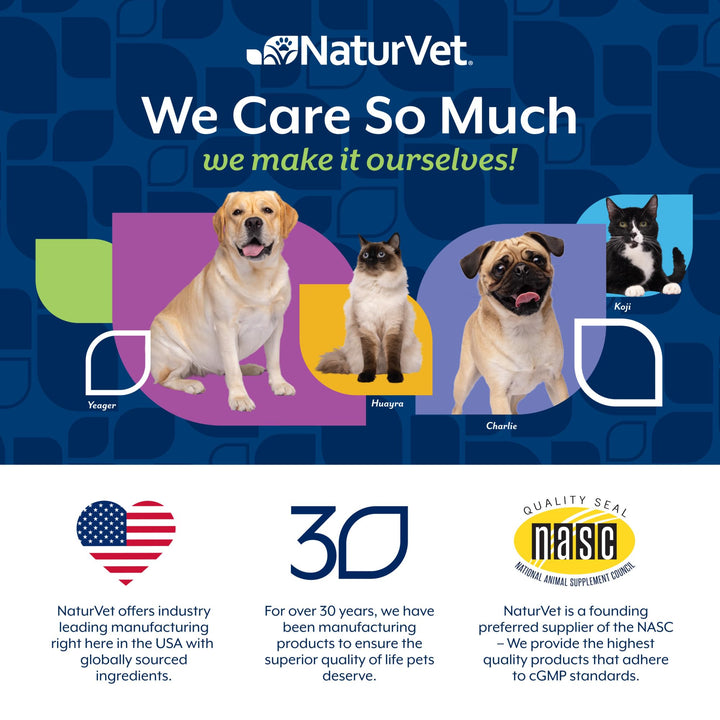 NaturVet Omega-Gold Plus Salmon Oil Skin Supplement for Pets, 180 Count