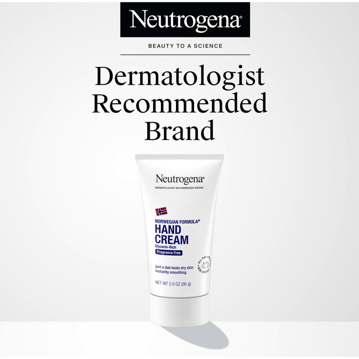Neutrogena Norwegian Formula Hand Cream, Fragrance-Free, 2 oz, Pack of 2