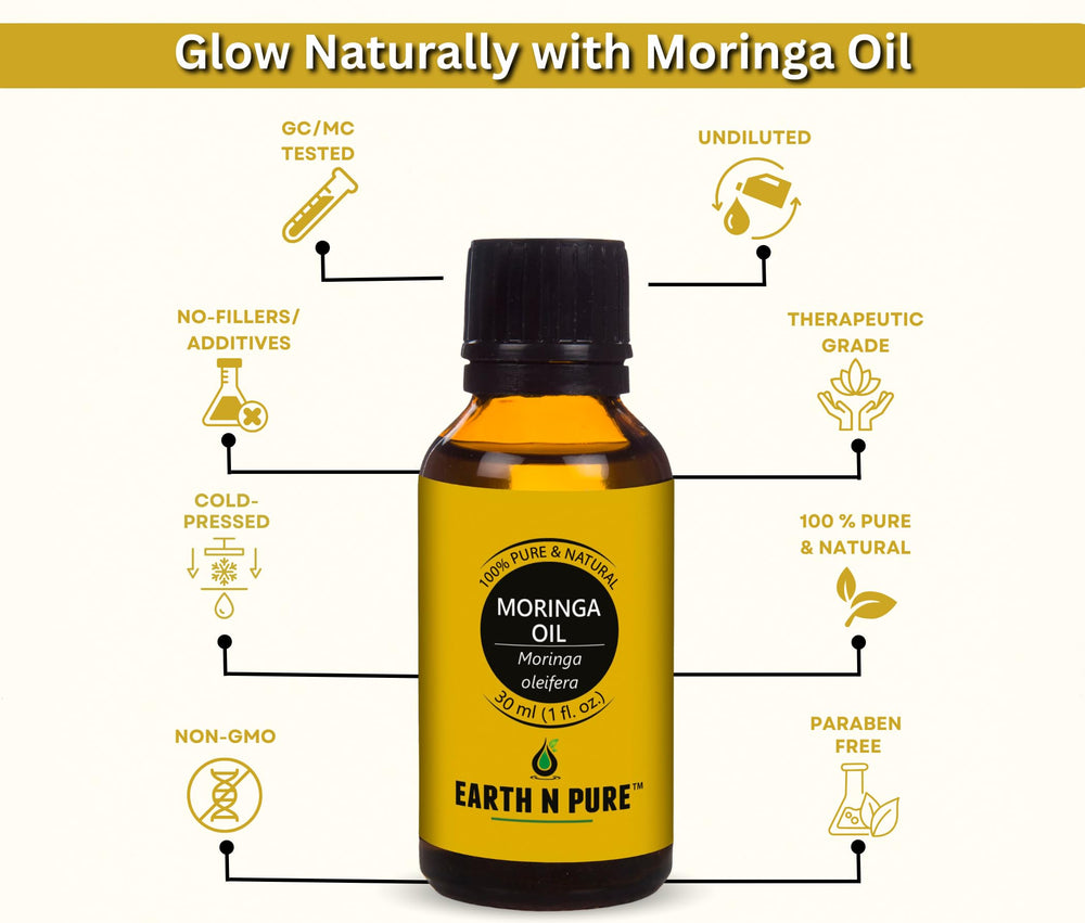 Earth N Pure Moringa Essential Oil, 30 ml