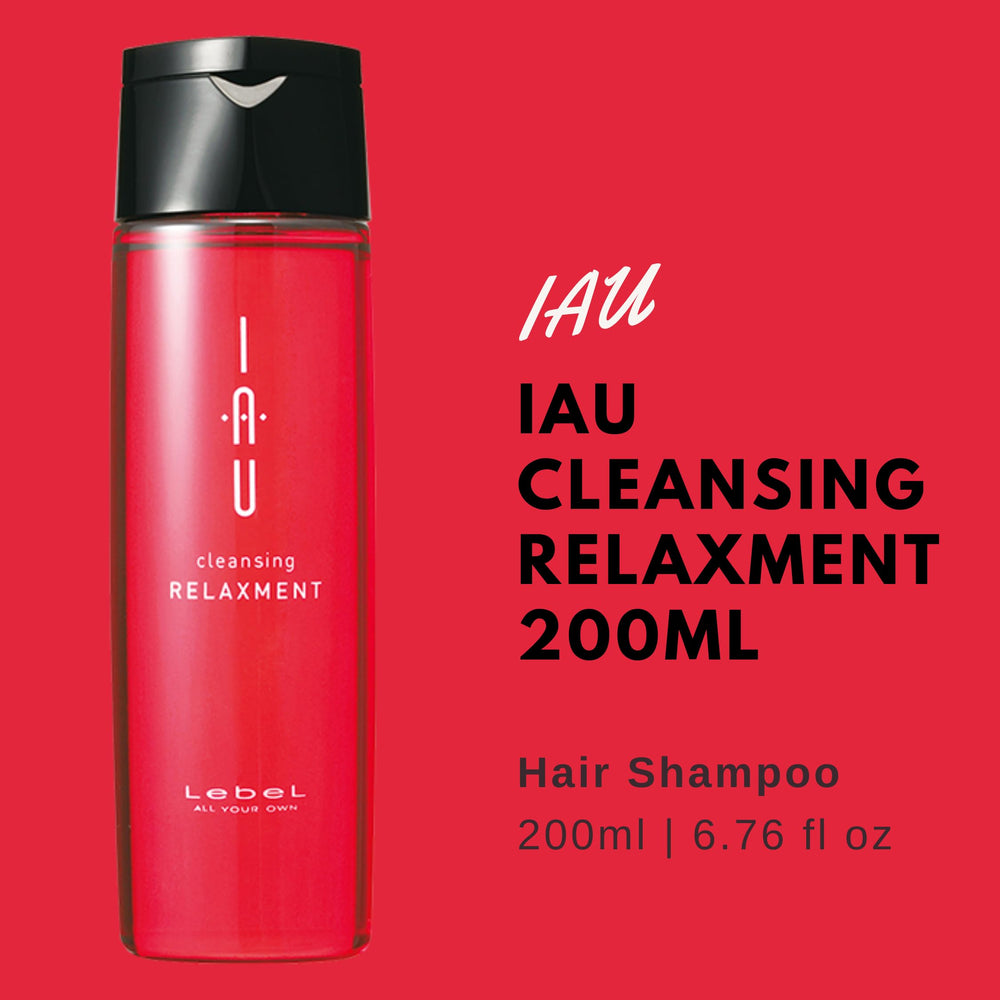 Lebel IAU Cleansing Relaxment Shampoo and Silky Repair Treatment Set, 200 ml