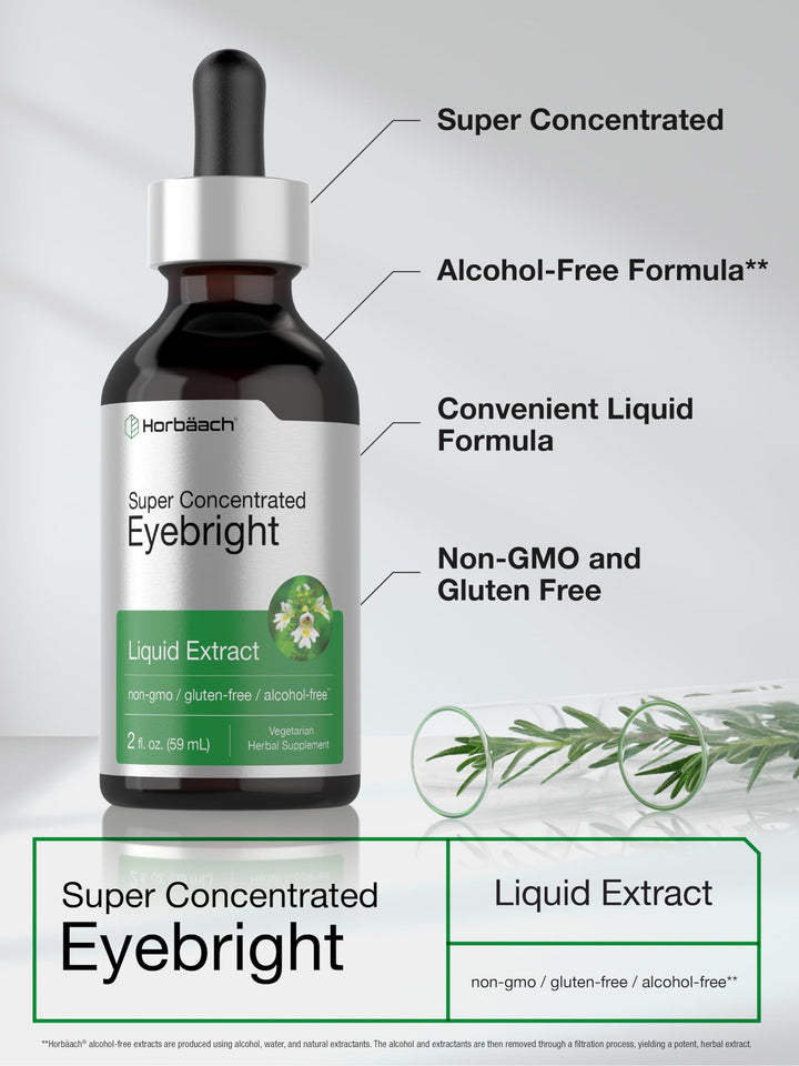 Horbäach Eyebright Herb Supplement, Alcohol Free, 2 fl oz