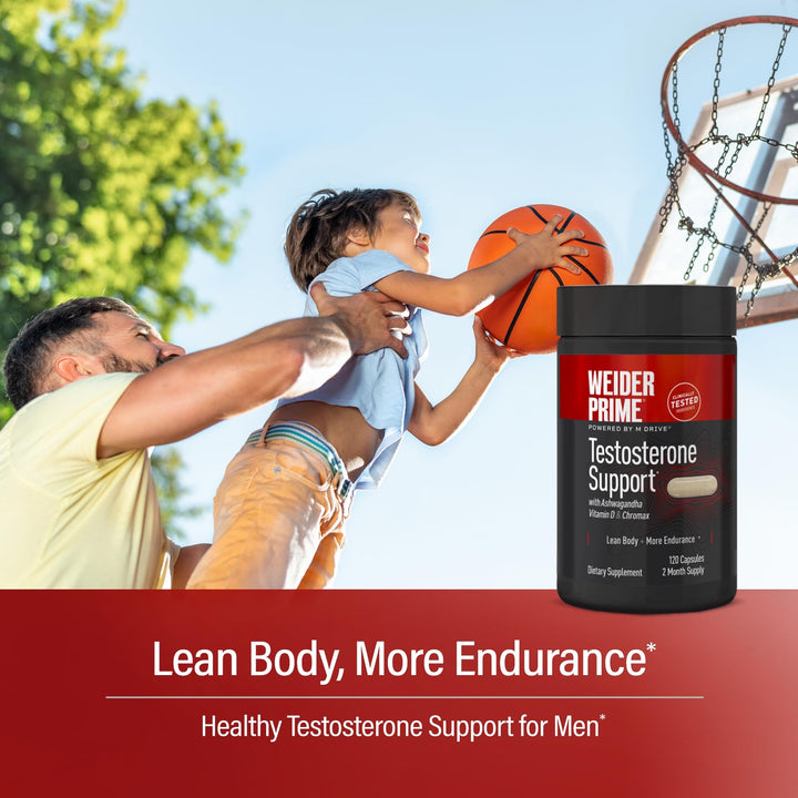 Weider Prime Testosterone Support, 120 Count