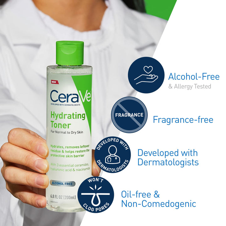 CeraVe Hydrating Toner, Fragrance-Free, 6.8 fl oz