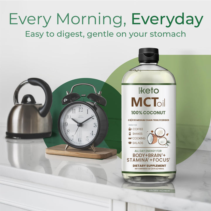Keppi MCT Oil, Flavorless, 32 oz