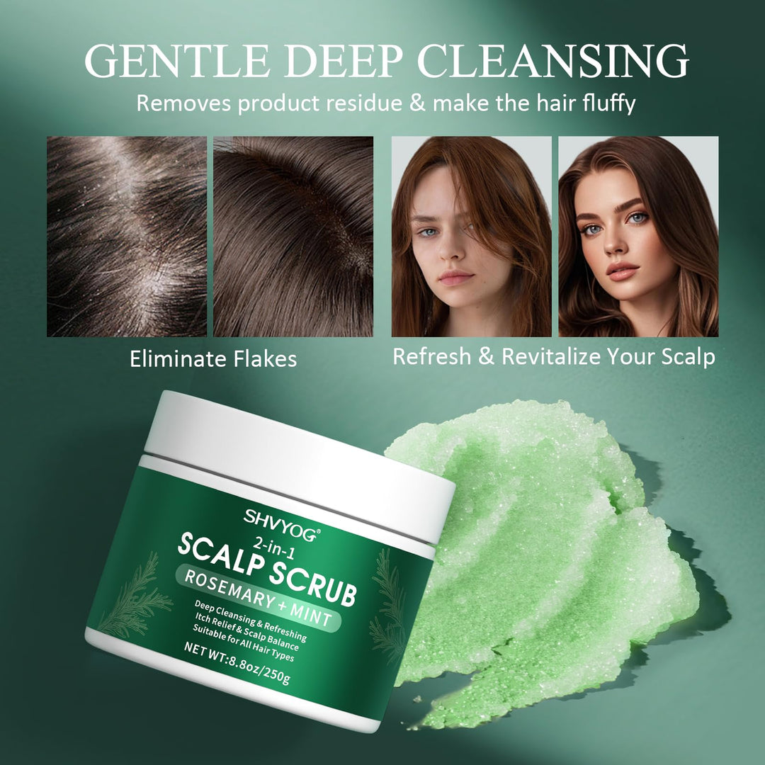 SHVYOG Scalp Scrub, Anti-Dandruff Rosemary Exfoliator