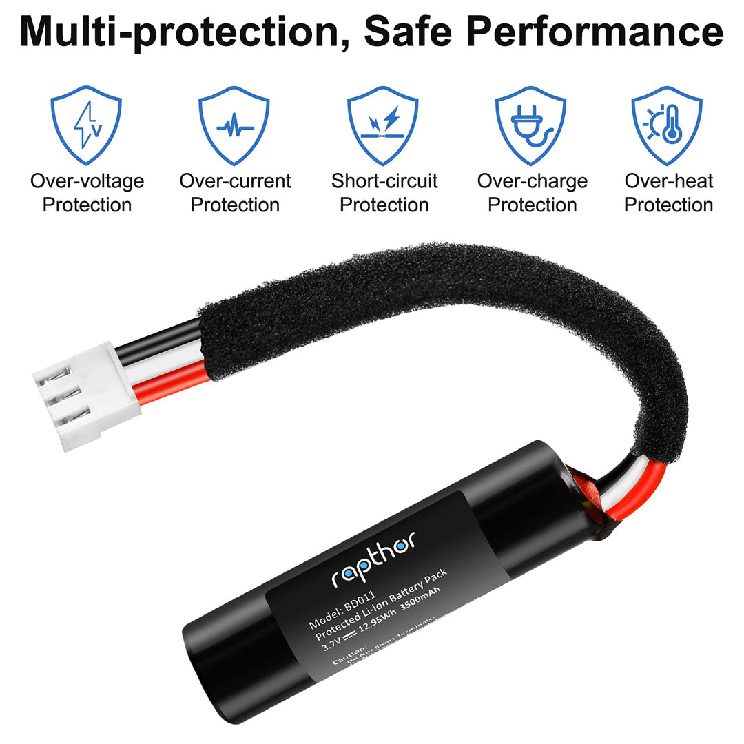 rapthor Rechargeable Lithium Battery, 3500mAh, Compatible with Harman Kardon Onyx Studio 1/2/3/4