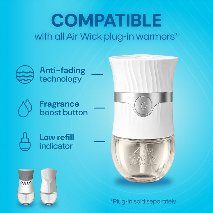 Air Wick Plug In Scented Oil Refill, Fresh Linen, 10 Count